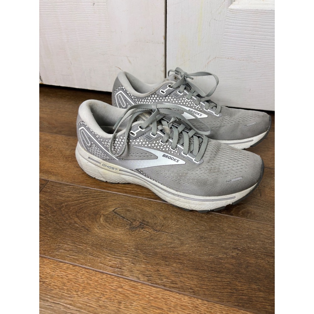 Brooks Ghost 14 Women's Gray Running Shoes Sneakers Size 8 B Medium